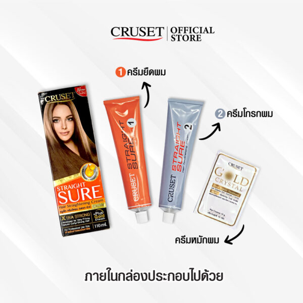 CRUSET Straight Sure Hair Straightening Cream - Image 6