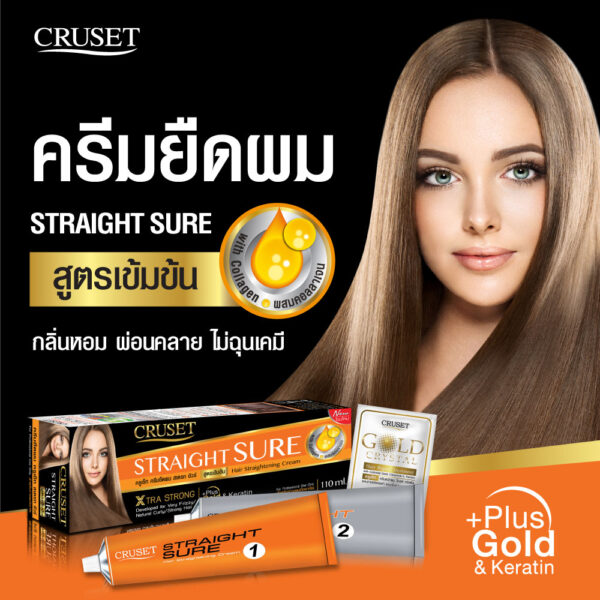 CRUSET Straight Sure Hair Straightening Cream - Image 3