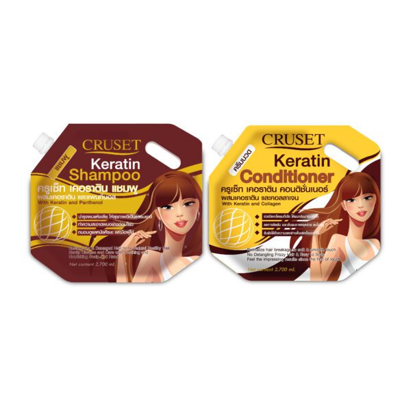 CRUSET Keratin Shampoo and Conditioner - Image 3