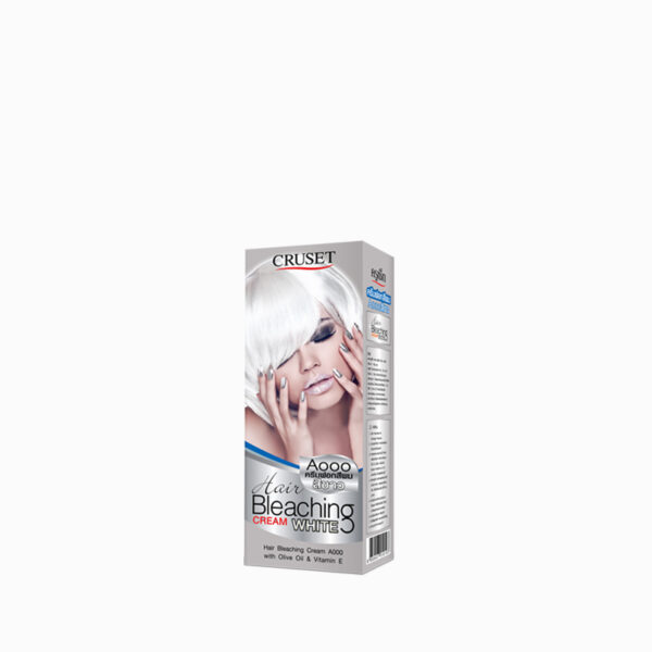 CRUSET Hair Bleaching Cream A000 (WHITE) ครูเซ็ท ครีมฟอกสีผม A000 75 กรัม ยกระดับพื้นผมให้สว่างเจิดจ้าขั้นสูงสุดพร้อมผลลัพธ์สีผมสม่ำเสมอ ด้วยนวัตกรรมล่าสุด ประสิทธิภาพสูง และอ่อนโยนเพื่อเตรียมความพร้อมของเส้นผมสำหรับทำไฮไลท์ ย้อมสีผมแฟชั่นโทนสว่าง, สีเทา, สีขาว ได้ตามต้องการ