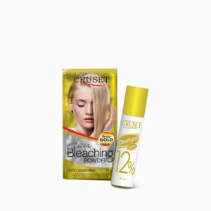 Bleaching Powder ครูเซ็ท ผงฟอกสีผม เพิ่มความสว่างให้กับเส้นผมบริเวณที่ต้องการไฮไลท์หรือปรับสีผมให้อ่อนลงก่อนการย้อมผม