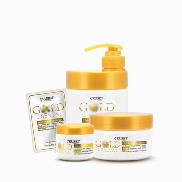 CRUSET Gold Crystal Hair Repair Treatment ครีมหมักผมผสมทองคำบริสุทธิ์เพื่อที่สุดของการดูแลเส้นผม ให้สุขภาพดี มีน้ำหนัก เปล่งประกาย เงางาม