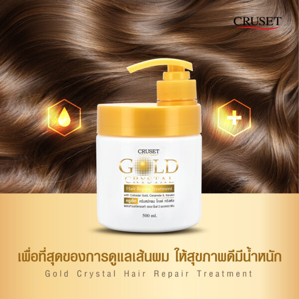 CRUSET Gold Crystal Hair Repair Treatment - Image 4