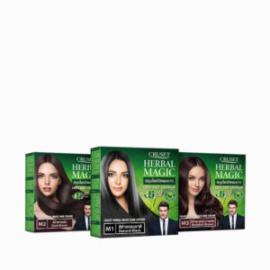 ครูเซ็ท เฮอร์เบิล เมจิก แฮร์คัลเลอร์ 25 มล. Cruset Herbal Magic Hair Colour โลชั่นย้อมผมปิดผมขาวใน 5 นาที เป็นธรรมชาติติดทนนาน