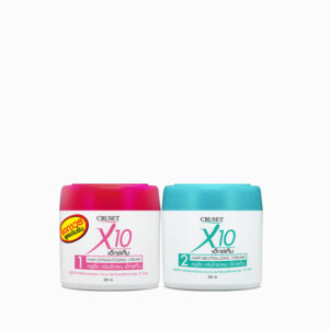 CRUSET X10 Hair Straightening Cream ครูเซ็ท เอ็กซ์เทน ครีมยืด และ ครีมโกรกผม 300 มล. ปฏิบัติการยืดผมตรง เรียบลื่น นุ่ม ไม่ชี้ฟู