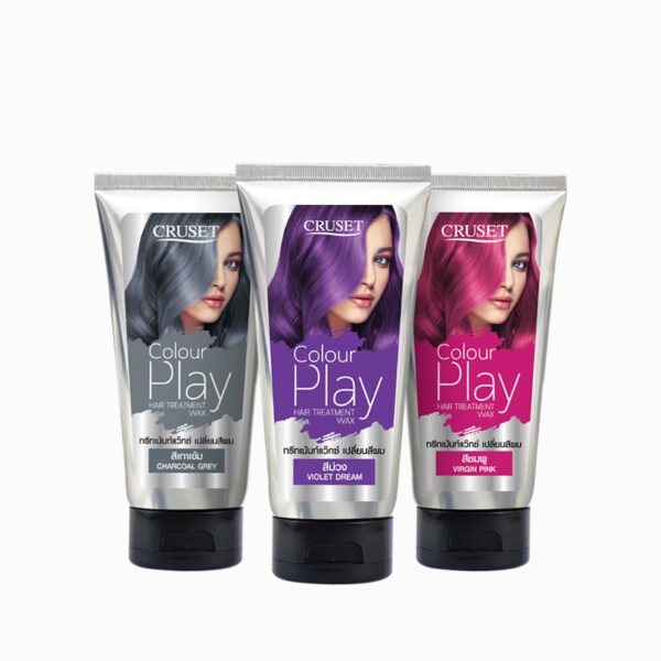 CRUSET Colour Play Hair Treatment Wax 150 ml ทรีทเมนท์แว๊กซ์เปลี่ยนสีผม “หมัก & ล้าง” สำหรับพื้นผมสว่างระดับ 6 ขึ้นไปให้ผลลัพธ์สีผมเด่นชัด ติดทนนาน